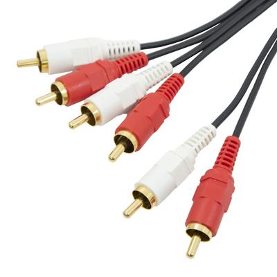 Maxar Electric RCA Audio Distribution Cable 2 Pin To 2 Pin X 2 Plug Simple Packaging Amplifier TV Portable Player 1.5m Red/White Etc.