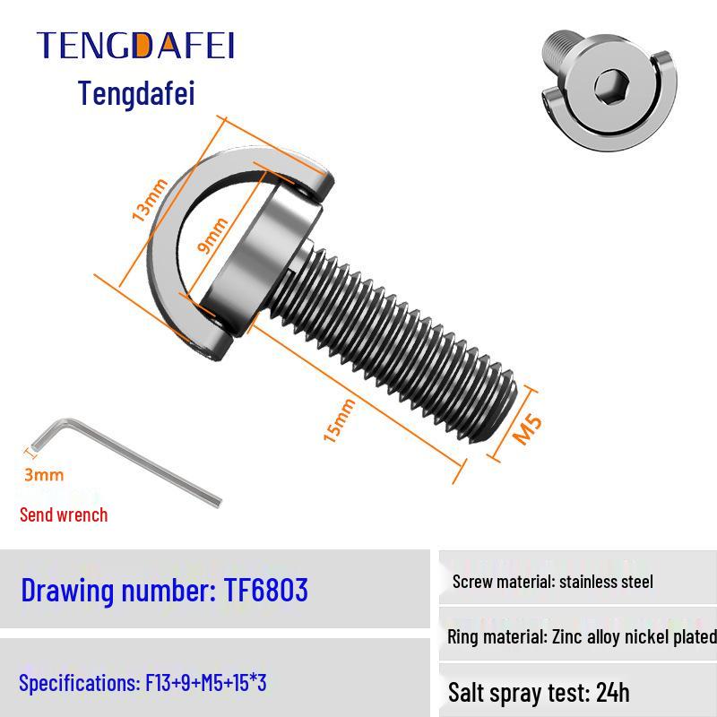 TENGDAFEI M5 Quick Release Screws for GoPro11/10 and Insta360 X3/2 Sports Cameras
