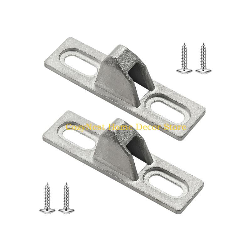 92MF 2Pcs Sliding Door Security Latches Fractures Sturdy Zinc Alloy Quick Setups