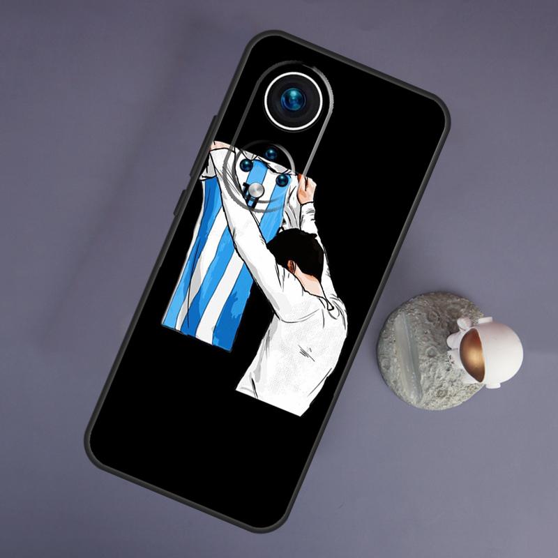 Numărul de fotbal 10 pentru Huawei Honor Magic 5 Lite 70 50 X8 X9 a P20 P30 P40 P50 P60 Pro P Smart Nova 9 5T