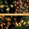 Led Bee String Simulation Light String 1.5-12m 8 Mode Outdoor Courtyard Garden Fence Party Christmas New Year Wedding Decoration