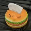 Decorative Burger Dog Tissue Box Figure Model Hamburger Fun Tissue Box  Birthday Gift