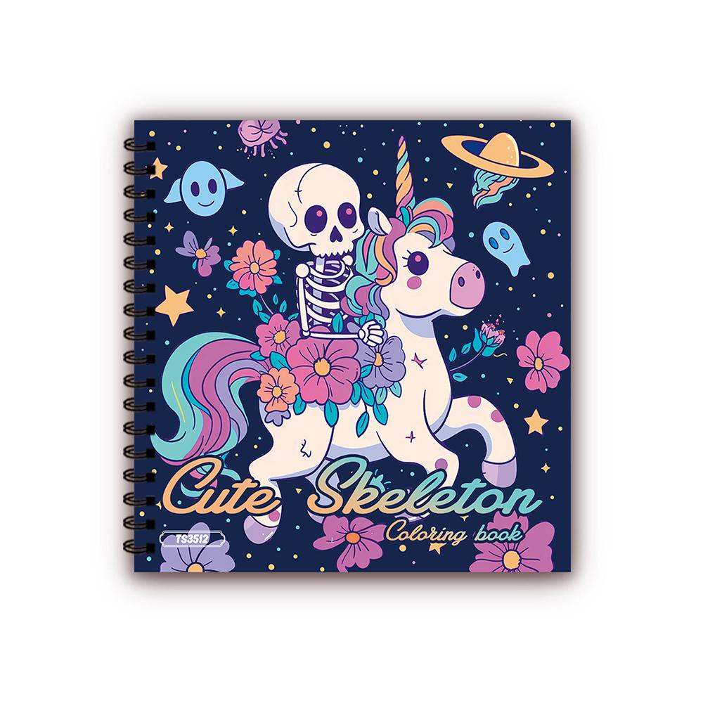 30 Sheets Spiral Coloring Book, 8.3x 8.3in100gsm Thick Paper for Adult Teenagers for Emotional Relief, Christmas Gift