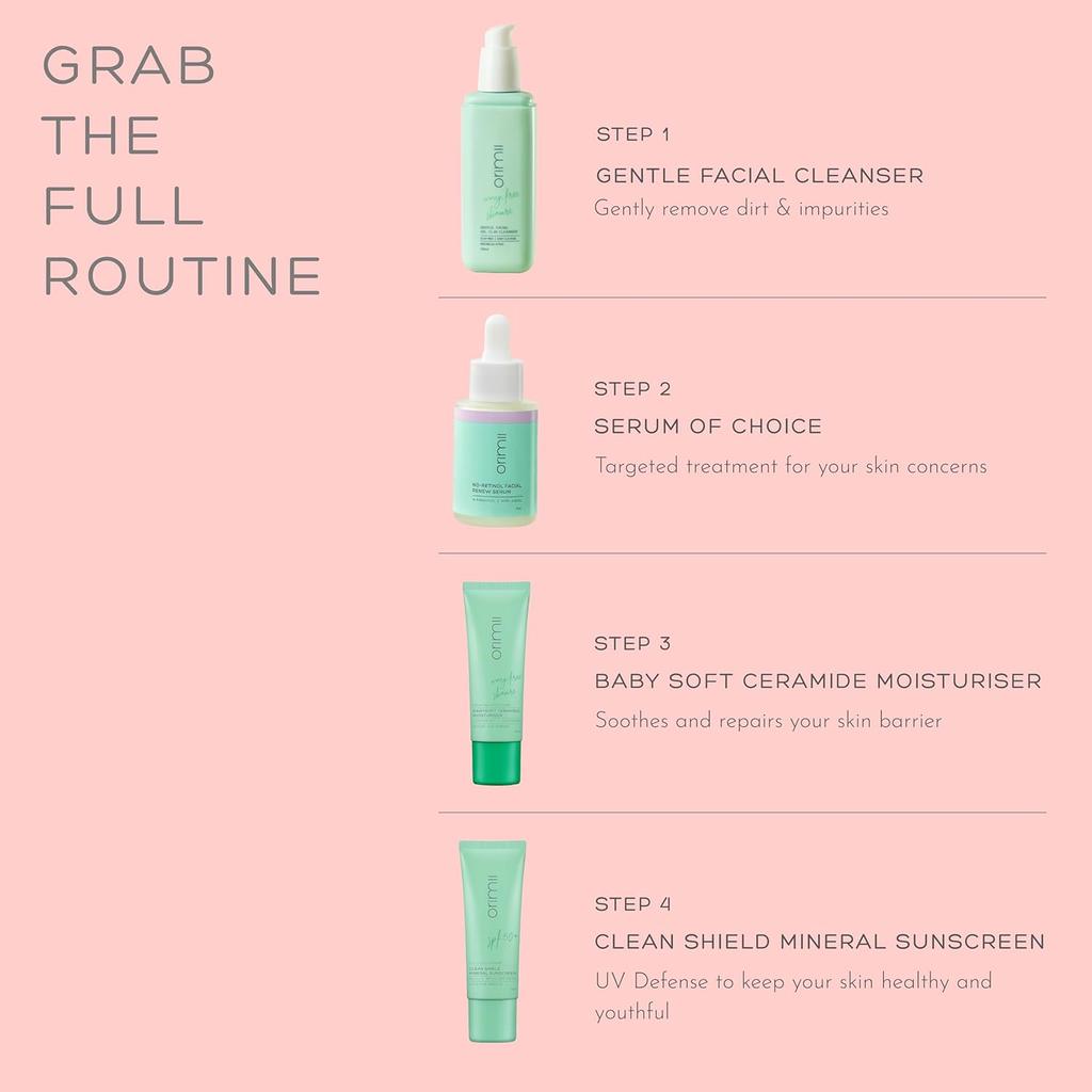 Orimii Gentle Facial Cleanser For Oily Skin 100ml | Deep Cleansing Face Wash With Pink Kaolin Clay