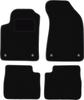 Czarne welurowe dywaniki podłogowe do: Lancia Delta III hatchback (2008-2014)