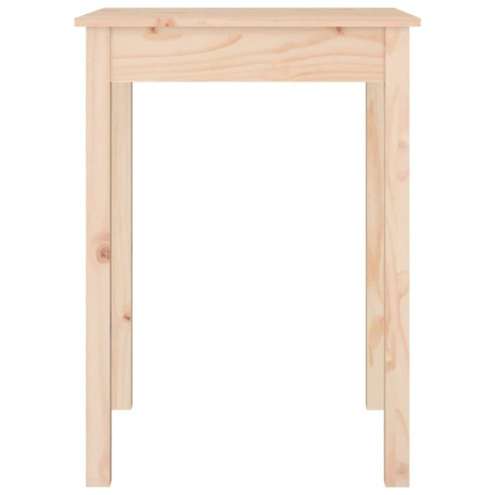 VidaXL Table à manger 55x55x75 cm Bois massif de pin 814254