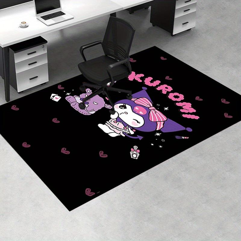 Office Rug Kuromi, Cute Anti-Slip Rug, Machine Washable for Living Room, Bedroom, Office, Multiple Sizes, Bedroom Mat, Decorative Mat, Durable Mat, Li