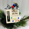 Handmade Wooden Money Holder Christmas Tree Reindeer Money Clip Wallet Ornament with Blessing Placing Money Dispenser for Christmas Tree Home