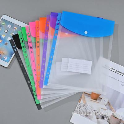 ZYAS]6/12 Packs A4 Binder Pocket Organizer Folders, Expandable Folders Plastic Envelopes Binder Folders , For School Office Home