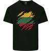 Torn Lithuania Flag Lithuania Day Football Kids T-Shirt Childrens