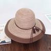 Woman Bowknot Straw Hat Fashion Big Brim Sun Summer Beach Hat