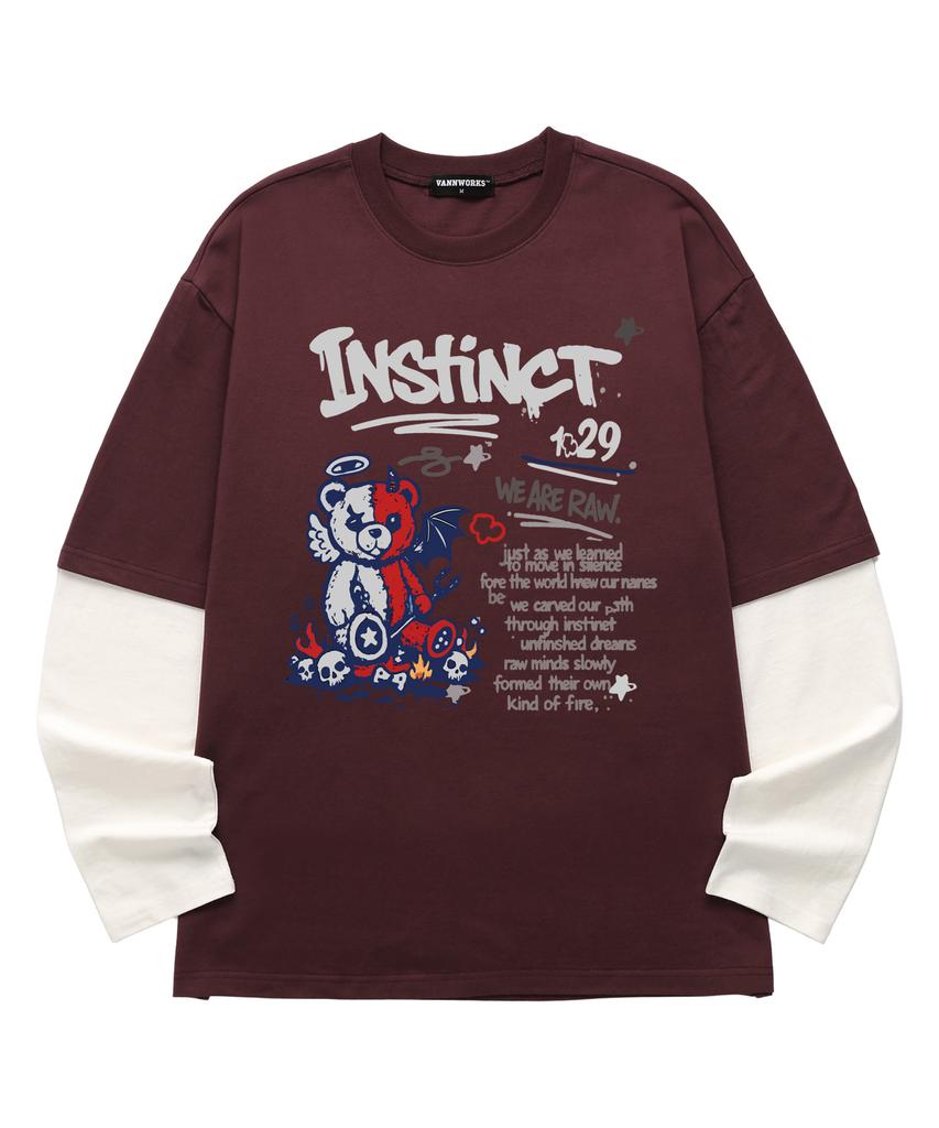 VANNWORKS Layered Instinct Long Sleeve (Vvll0225) Burgundy