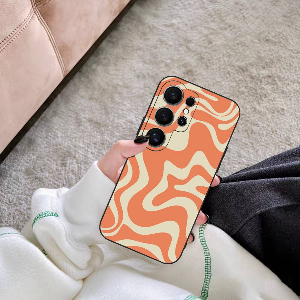 Liquid Swirl Abstract Art Phone Case For Samsung S 24 Fe 25 Ultra Plus 20 Lite 21 30 22 23 24 22 Ultra 5G Fundas
