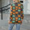 Women's Casual Fashion Sexy Comfortable V-Neck Halloween Seven Sleeve Top
