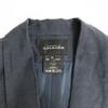 Excellent Condition NATHALIE CHAIZE Tuxedo Collar Jacket 38 M Women Navy Buttonless Jumper(USED)