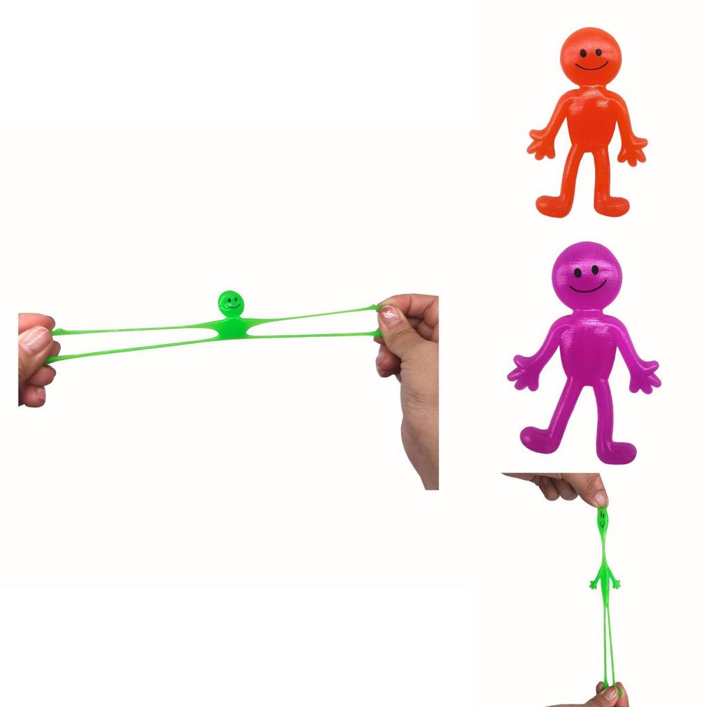 Tpr Smiley Face Doll Toy Stretchable And Stress-relieving Figure For Children Teens And Adults