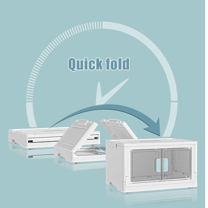 Stackable Storage Box Transparent Storage Boxes Book Sorting Cabinet Household Plastic Storage Box For Clothes Snacks Toys