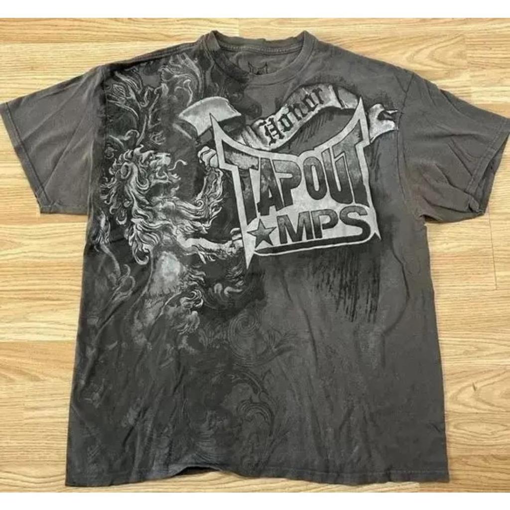 ZYLLO Print Street Y2K T-Shirt Mens Hip Hop Vintage Rock Oversized Clothing Baggy Casual American Couple Streetwear