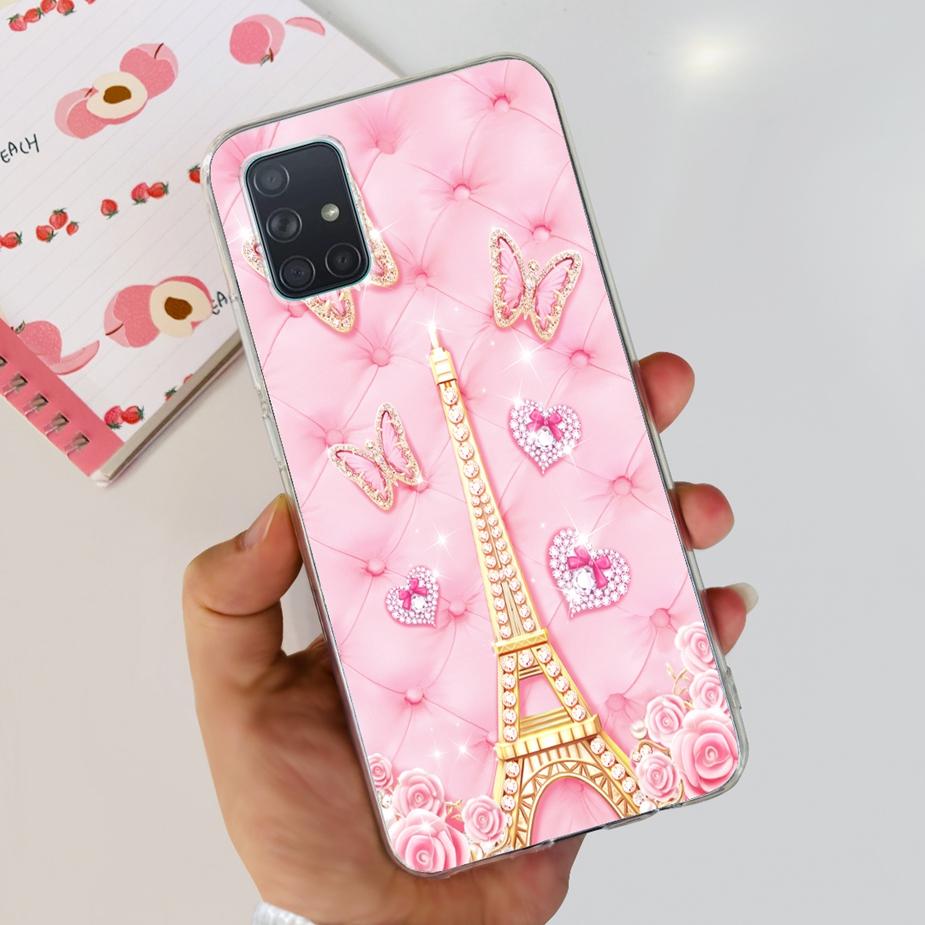 

For Samsung Galaxy A51 Case A71 Luxury Painted Cover Clear Silicone Phone Case For Samsung Galaxy A71 A 51 A515F A715F Soft Bags Samsung Galaxy A51