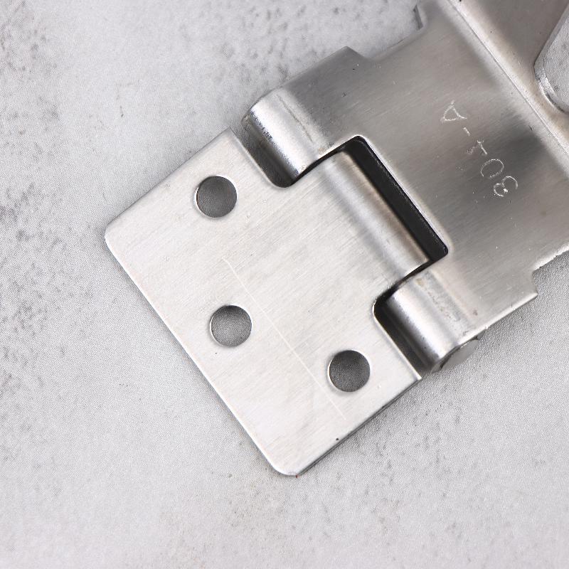 1 Set Stainless Steel Padlock Clasp Gate Hasp Staple Door 90 Degrees Latches Lock Shed Latch Household Burglar-Proof Hardware