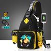 Men's Breast Bag Cartoon Animation Joint Casual Messenger Korean Version Fashion Trend Cross Bag Outdoor Shoulder Bag Small Backpack
