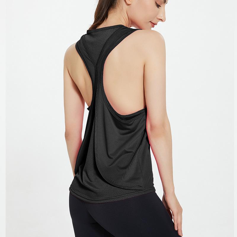 Women's Plus Size Yoga Tank Top - Beautiful Back, Sleeveless Sports Fitness Outerwear