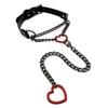 Love Collar Necklace Men's and Women's Flirting Chain Heart Lock Pendant Neck Strap Clavicle Chain