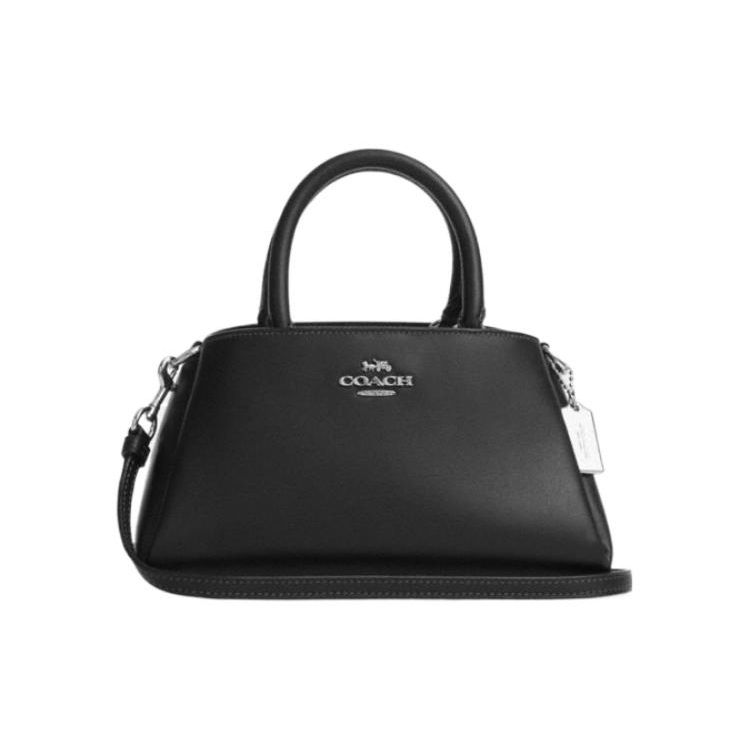 Coach Zuri 26 Shoulder Bag Solid Color Leather Crossbody Tote Bag Medium Women Shoulder Bag Black CM186-SVBK