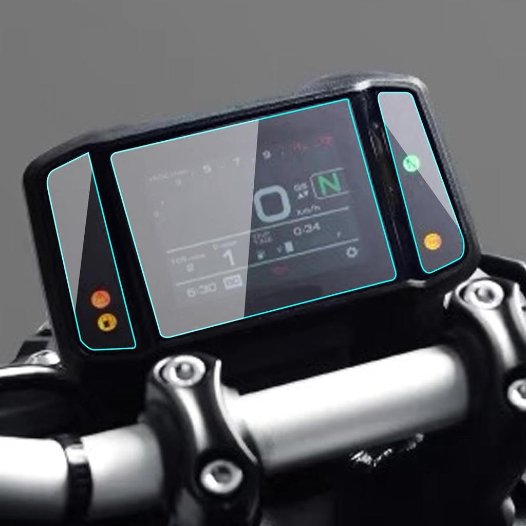 Motorcycle Meter Protection Film, Set of 2, Compatible with Yamaha MT-09 (21-23), MT-09 (21-23), and XSR90 (22-24)