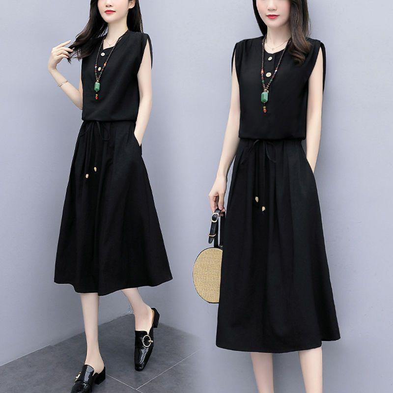 

2024 Летнее миди-платье с V-образным вырезом для женщин больших размеров - Стройнящее и стильное 3XL 145-160 lbs