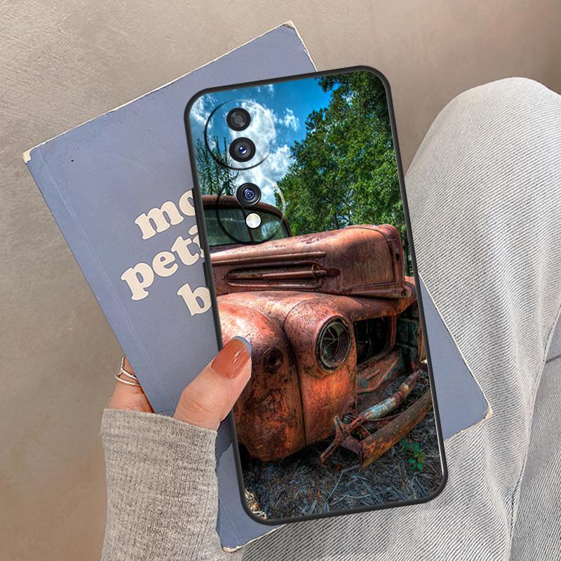 Old Retro Tractors Car Case For Honor Magic 5 6 7 8 Pro Cover For Honor 200 400 Lite 50 70 90 X8a X8b X9a X9b X9c