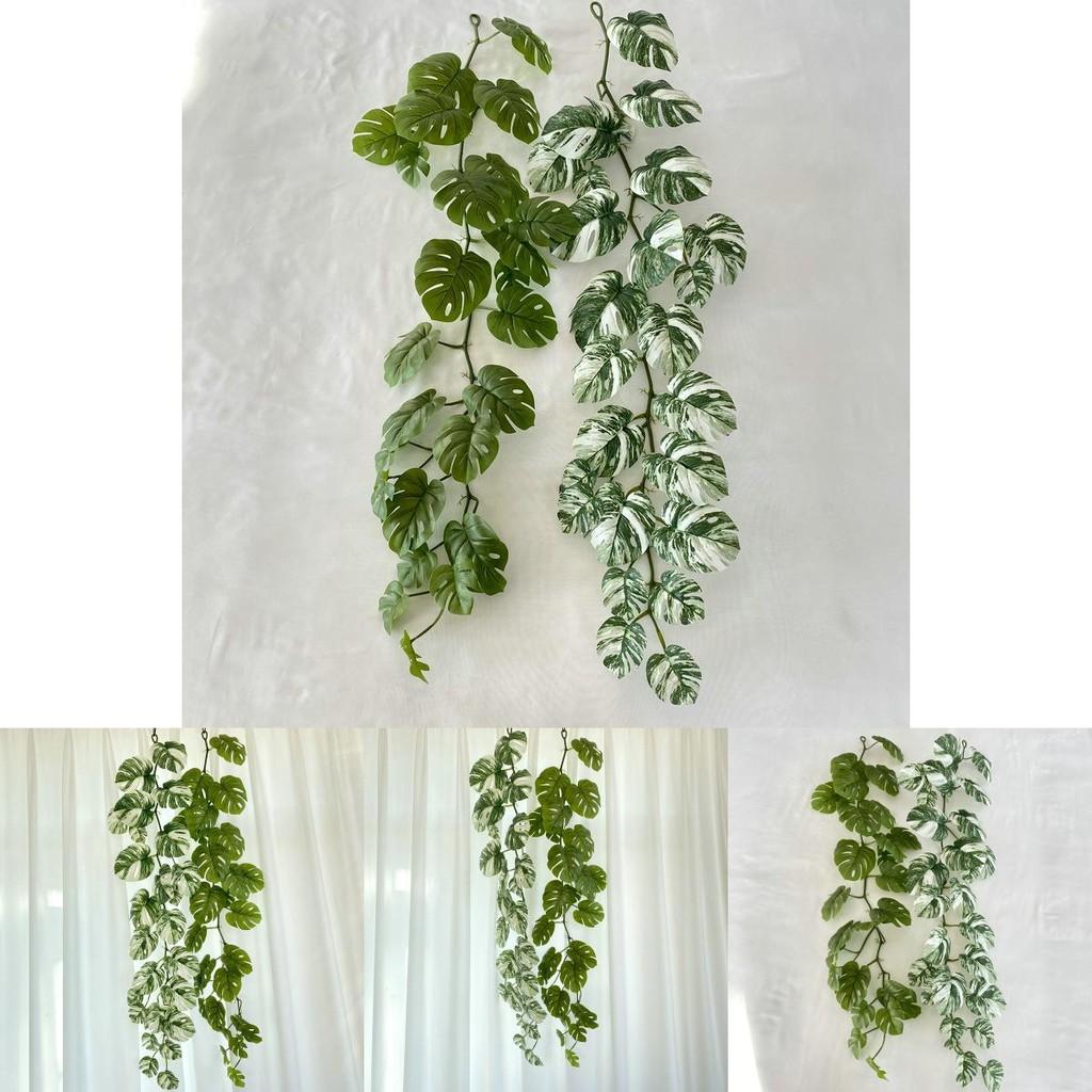 12m Monstera Leaf Vine Hanging Decoration For Living Room Background Wall