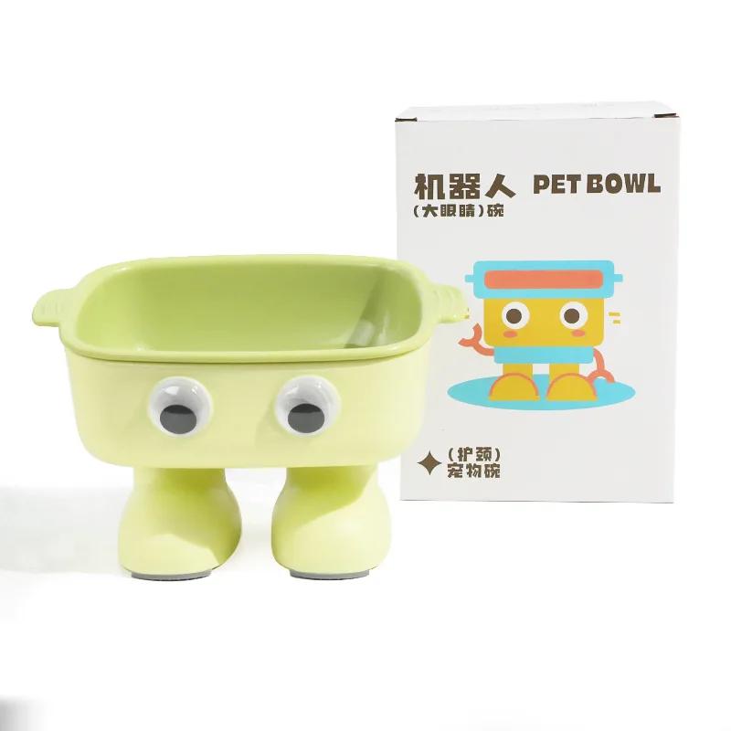

Non-Slip Cat Bowl Elevated Dog Bowl with Stand Pet Feeding Cat Water Bowl for Cats Food Pet Bowls for Dogs Feeder Product зелёный