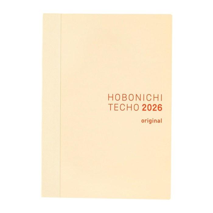Hobonichi Techo 2026 Originale A6 / 1 Giorno per Pagina / Inizio Gennaio Beige