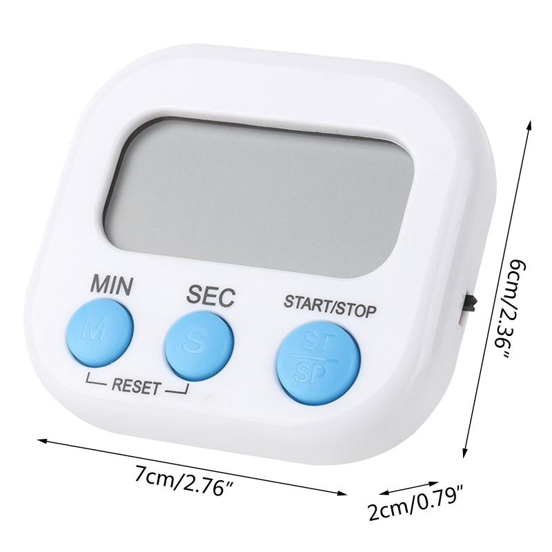 Temporizador de Cozinha Digital LCD com Suporte Magnético Temporizador Eletrônico Multifuncional para Cozinha Cozimento Chuveiro Estudo Duradouro