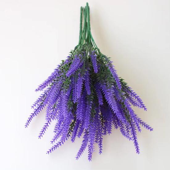2Pcs Simulated Flowers High Simulation Bright Layered Bouquet No Withering Fading Fake Flower Home Office Decor