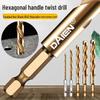 Hex Shank High-Strength Stainless Steel Twist Drill Bit Set for Metal Drilling