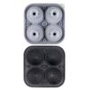 Spherical Silicone Ice Cube Tray Large Size with Lid Ice Ball Mold Round Shape 3D Sphere Ice Mold Kitchen Cocktail Drink