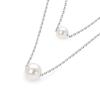 Double Layer Freshwater Pearl Choker Necklace, s925 Sterling Silver, 18k Gold Plated, Gift for Christmas and Qixi