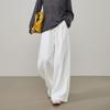 ESE-Y Women's High-Waist Hemp Wide-Leg Pants