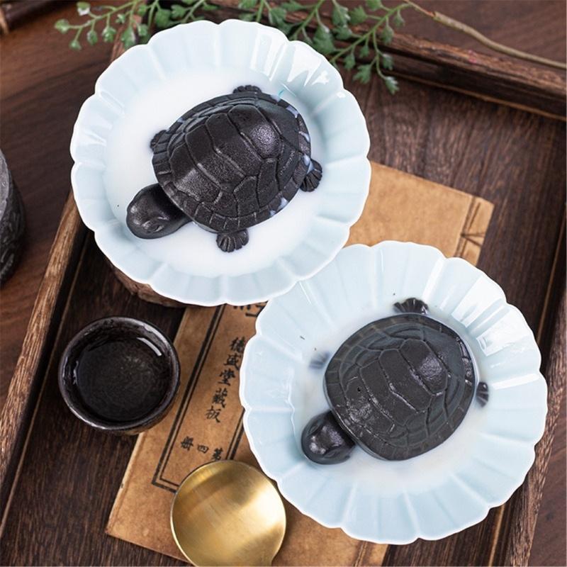 Set di 2 Stampini da Forno in Silicone a Forma di Tartaruga, Stampini per Cioccolato, Stampini per Fondant, Stampini per Dolci Dessert, Texture in Silicone per Dessert