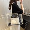 Summer popular transparent large-capacity storage bag, new portable shoulder underarm bag, fashionable and casual design