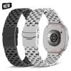 רצועת נירוסטה ללא רווחים עבור Samsung Galaxy Watch 44 40 מ"מ עבור Galaxy 8 Classic 46 מ"מ רצועת מתכת יוקרתית עבור Galaxy Ultra 2025