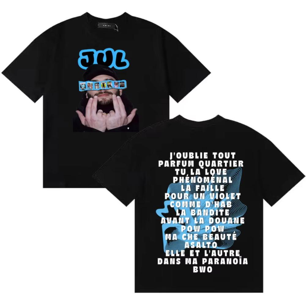 

Rapper Jul Fan Merch Tshirts Unisexs Women Summer Gothic Cotton Oversized Shortsleeve Tee Popluar Casual Loose Crewneck Clothing 2XL
