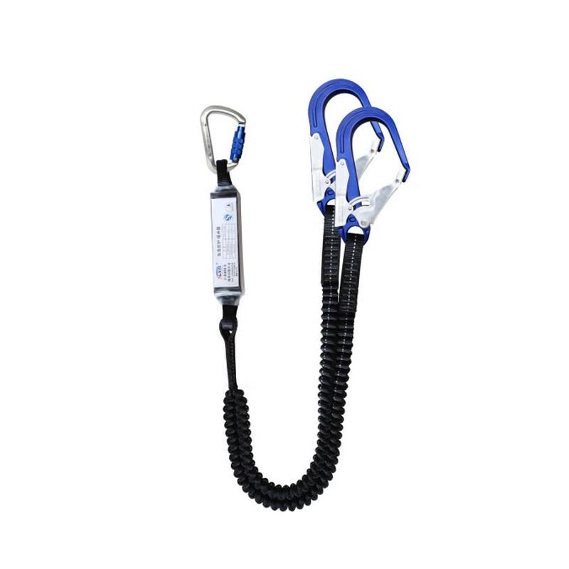 NLNTL Double Lanyard with Shock Absorber and Large Hooks