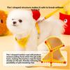 Dog Cute Hamburger Fries Backpack Leash Pet Out Chest Strap Walking Dog Leash Cat Walking Cat Leash