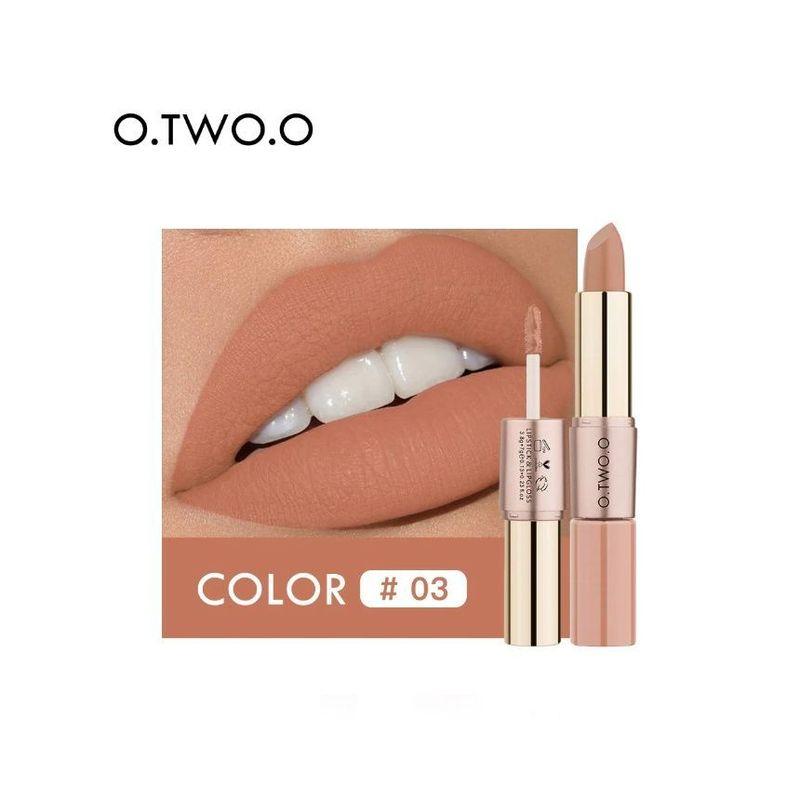 O.TWO.O - 2 in 1 Matte Liquid Lipstick - 4 Colours
