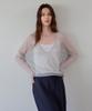 THEELO Extra Deep V-Neck Knit (Gray)