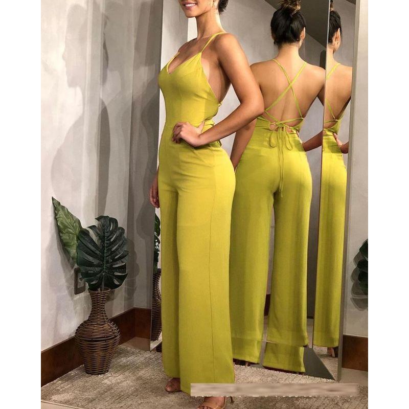 Women Sexy Suspender Jumpsuit Women Clothes Sexy Straps Sling Jumpsuit