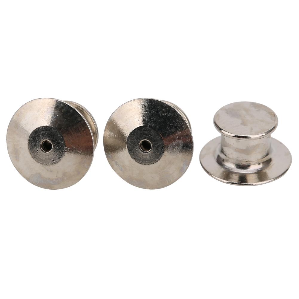 50pcs Brooch Pin Backs Bag Locking Fastener Flat Hat Name   Book Pin   7 x 10mm